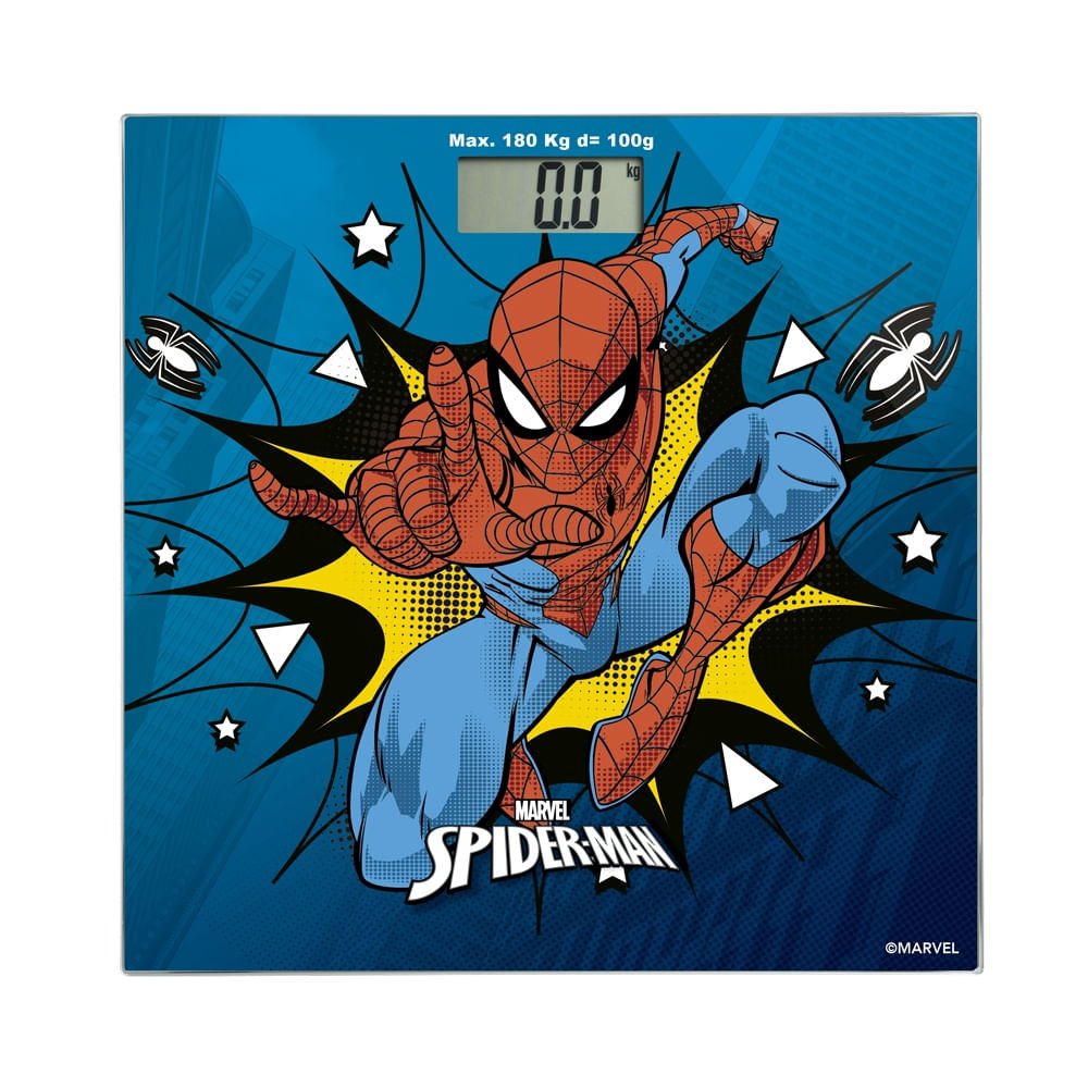 Balança Digital Homem Aranha Marvel Multilaser Saúde - Hc097out [reembalado] Hc097out