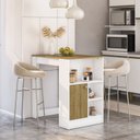 Ver imagem 1 de Bancada Mesa de Cozinha 1 Porta Milão Yescasa Branco/Mel