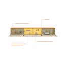 Ver imagem 2 de Rack Nicho Suspenso Led Reflecta 3 Porta Matiz 2170 Madeira