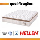 Ver imagem 7 de Cama Box Colchão Baú Casal Queen Molas Ensacadas City Pillow Top 158x198x64cm Branco / Bege