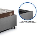 Ver mais imagens de Bicama Box Solteirão 99x199 Suede com 2 Colchões Relax Adorabile Molas Ensacadas Ecoflex