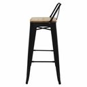Ver imagem 7 de Kit 4 Banquetas Altas com Assento de Madeira Tolix Preto Preto