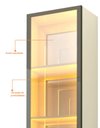 Ver imagem 6 de Módulo Cristaleira 1 Porta Reflecta com Led Off White Matiz