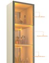 Ver imagem 5 de Módulo Cristaleira 1 Porta Reflecta com Led Off White Matiz
