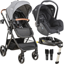Ver imagem 1 de Carrinho Bebe Kiddo Cosmos Bebe Conforto Base Isofix Grafite
