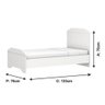 Berço Americano Mini Cama e Cômoda Mel Flat Branco Brilho - Carolina - 2