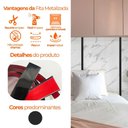 Ver imagem 3 de Fita Metalizada Auto Colante Pvc 24mm P Decoração de Móveis e Paredes Preto 5m