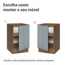 Ver imagem 4 de Balcão de Cozinha 50 cm 1 Porta (sem Tampo) Rustic/Cinza Lux Madesa