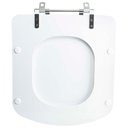 Ver imagem 2 de Assento Sanitário Tampa de Vaso Branco Resina Poliester Bali para Bacia Incepa