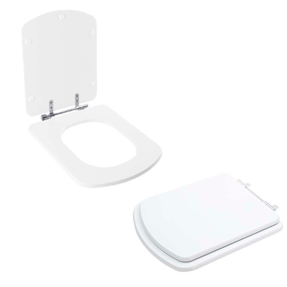 Assento Sanitário Tampa de Vaso Branco Resina Poliester Bali para Bacia Incepa - 5