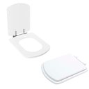 Ver imagem 5 de Assento Sanitário Tampa de Vaso Branco Resina Poliester Bali para Bacia Incepa