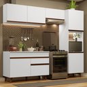 Ver imagem 1 de Armário De Cozinha Completa 250Cm Branco