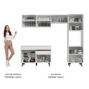 Ver imagem 5 de Armário De Cozinha Completa 250Cm Branco