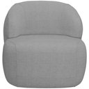 Ver imagem 3 de Kit 02 Poltronas Decorativa Fixa Orgânica para Sala Living Barolo L06 Linho Cinza Escuro - Lyam Deco