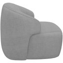 Ver imagem 6 de Kit 02 Poltronas Decorativa Fixa Orgânica para Sala Living Barolo L06 Linho Cinza Escuro - Lyam Deco