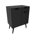 Ver imagem 2 de Conjunto Banheiro Balcão Gabinete e Espelheira Pt - Tecno