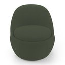 Ver imagem 5 de Poltrona Orgânica Living Memphis Fixa Bouclê Verde Musgo - Abmaza