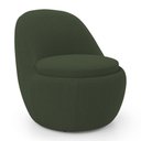Ver imagem 1 de Poltrona Orgânica Living Memphis Fixa Bouclê Verde Musgo - Abmaza