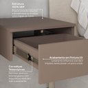 Ver imagem 7 de Mesa de Cabeceira Suspensa Planejada 100% MDF Orion CabeCasa MadeiraOriginals Marrom