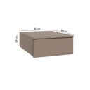 Ver imagem 4 de Mesa de Cabeceira Suspensa Planejada 100% MDF Orion CabeCasa MadeiraOriginals Marrom