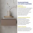 Ver mais imagens de Mesa de Cabeceira Suspensa 100% Mdf Orion CabeCasa MadeiraOriginals