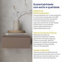 Ver mais imagens de Mesa de Cabeceira Suspensa Planejada 100% MDF Orion CabeCasa MadeiraOriginals Marrom