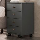 Ver imagem 1 de Gaveteiro Office Presidence 4 Gavetas Amêndola Touch/grafito - Pnr Móveis