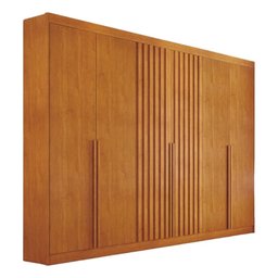 Guarda-roupa Casal Ripado 6 Portas 6 Gavetas - Siena-naturale - Bianchi Móveis - 1