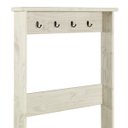 Ver imagem 3 de Chapeleira com Nicho de Madeira Maciça Branco Envelhecido