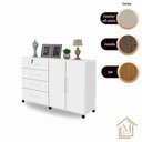 Ver imagem 4 de Comoda Bronze Cor:branco Mizza Decor - Armário para Quarto