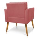 Ver imagem 5 de Poltrona Aline Suede Pés Palito Castanho - D’Rossi Rose