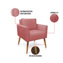 Ver imagem 6 de Poltrona Aline Suede Pés Palito Castanho - D’Rossi Rose