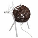 Ver imagem 3 de Luminaria Abajur Mesa Cervo Rena Natal Decoraçao Estante Enfeite Loja Recepçao Casa Quarto Sala Nata