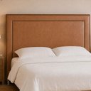 Ver imagem 1 de Cabeceira para Cama Box Queen 160cm Line Courino Caramelo - Sallar Home