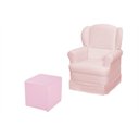 Ver imagem 1 de Poltrona de Amamentação Balanço e Puff Sabrina Sintético Rosa Bebê - Phoenix Baby Rosa Bebê - 1200
