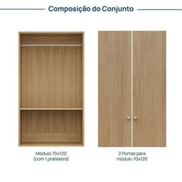 Módulo 70x120 2 Portas Frame Cabecasa madeiramadeira - 3