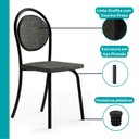 Ver imagem 7 de Conjunto Sala de Jantar 4 Cadeiras Nolita Carraro Fre/pre/gra