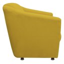 Ver imagem 3 de Namoradeira Tilla Decorativa 2 Lugares Suede Amarelo