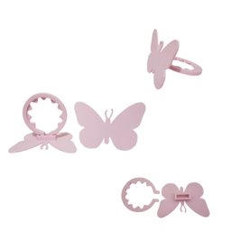 Prendedores de Cortina Borboleta Rosa (kit com 2 Unidades) - 1