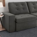 Ver imagem 5 de Sofá Retrátil e Reclinável 2.00m 4010 Monte Carlo Veludo Fino Cinza Mamflex