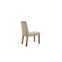 Ver imagem 4 de Conjunto Sala de Jantar Mesa Floripa Madeira Maciça 120x80cm Tampo Retângular Vidro Off White com 4