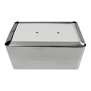 Ver imagem 1 de 20 Un. Porta Guardanapo Aço Inox Bares e Restaurantes Nome do Desenho:deitado;cor:inox