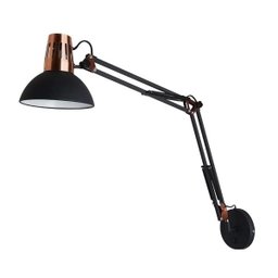 Arandela Braço Articulavel Preto e Cobre 1E27 AR862-PT - 1