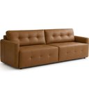 Ver imagem 2 de Sofá 4 Lugares para Sala de Estar Living 270cm Belluno L06 Couro Amêndoa - Lyam Decor