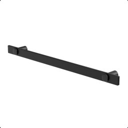 Porta Toalha de Banho Acessório Toalheiro para Banheiro Grego Metal Preto Fosco Patmos - 1