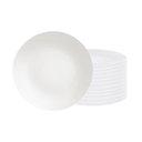 Ver imagem 1 de Conjunto de Pratos Raso Leonora 12 Peças em Porcelana Branca 25 Cm - Tramontina 96010204
