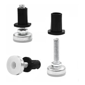 Sapata Niveladora Metal com Bucha 1/4x1 10mm - 100 Peças