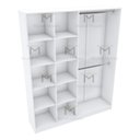 Ver imagem 6 de ARMÁRIO COLMÉIA 2 CABIDEIROS M44.2020.B MDF (CLOSET, LOJA) MUNDI MOVEIS