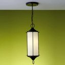 Ver imagem 1 de PENDENTE MUNICH PRETO FOSCO VIDRO LEITOSO 1E27 16X39CM 740PT