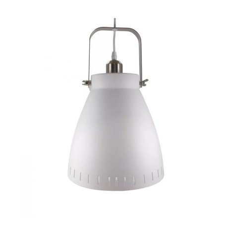 PENDENTE METAL BRANCO/CROMADO 1E27 26,5X35CM QPD1159-BR